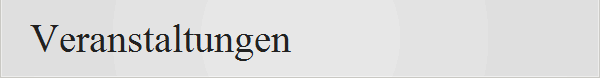 Veranstaltungen